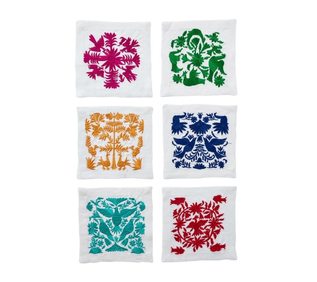 Kim Seybert, Inc.Otomi Cocktail Napkins in Multi, Set of 6 in a Gift BoxCocktail Napkins