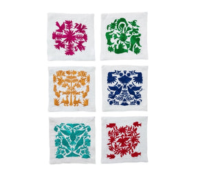 Kim Seybert, Inc.Otomi Cocktail Napkins in Multi, Set of 6 in a Gift BoxCocktail Napkins