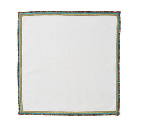 Kim Seybert, Inc.Spectrum Napkin in White & Multi, Set of 4Napkins