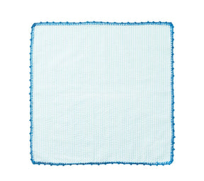 Kim Seybert, Inc.Seersucker Napkin in Seafoam & Blue, Set of 4Napkins