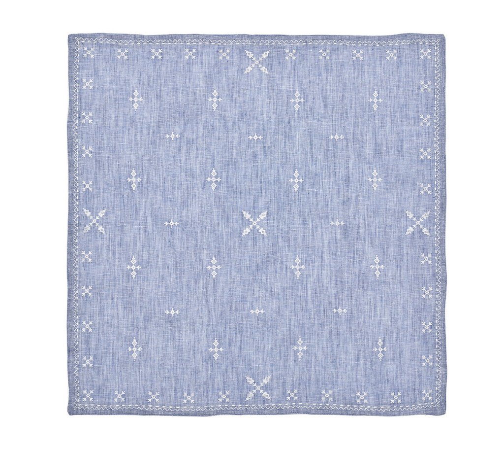 Kim Seybert, Inc.Fez Napkin in Blue & White, Set of 4Napkins