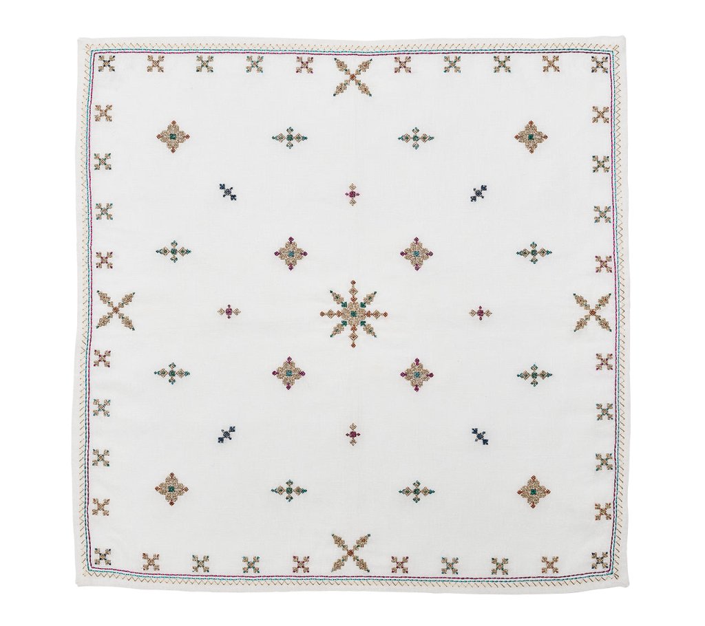 Kim Seybert, Inc.Fez Napkin in White, Gold, Multi, Set of 4