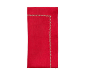 Classic Napkins in Reds to Purples, Set of 4