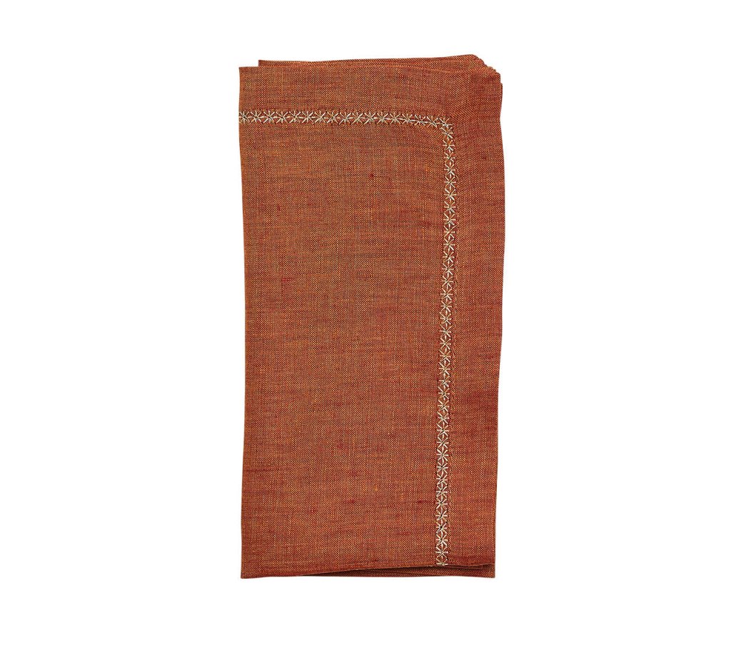 Kim Seybert, Inc.Classic Napkin in Rust, Set of 4Napkins