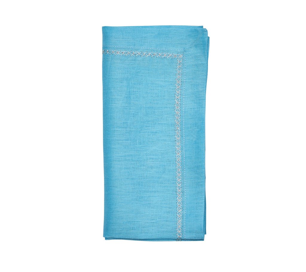 Classic Napkins in Blues, Set of 4