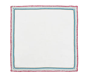 Kim Seybert, Inc.Frolic Napkin in White & Multi, Set of 4Napkins