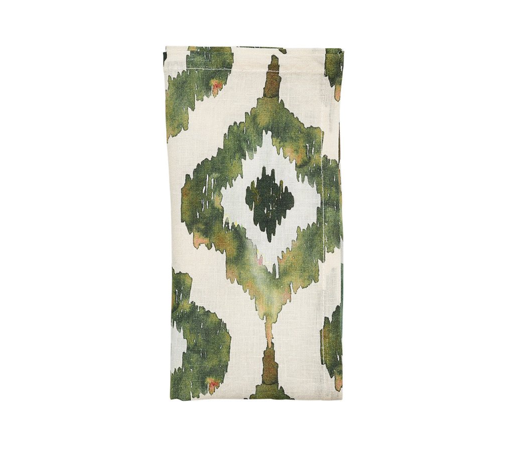 Kim Seybert, Inc.Watercolor Ikat Napkin in Olive, Set of 4Napkins