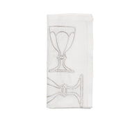 Kim Seybert, Inc.Harcourt Napkin in White & Silver, Set of 4 in a Gift BoxNapkins