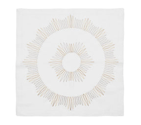 Kim Seybert, Inc.Massena Napkin in White, Gold & Silver, Set of 4 in a Gift BoxNapkins