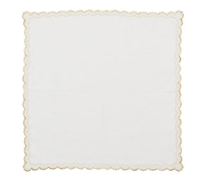 Kim Seybert, Inc.Arches Napkin in White & Gold, Set of 4Napkins