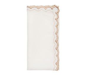 Arches Napkin in White & Natural, Set of 4