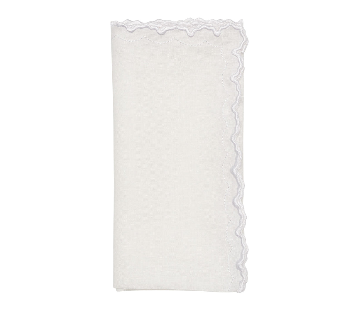 Kim Seybert Luxury Arches Napkin in White