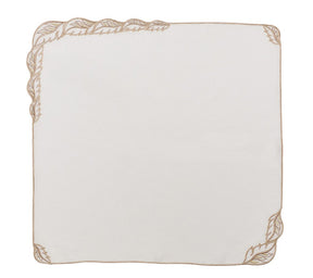 Winding Vines Napkin in White & Natural, Set of 4