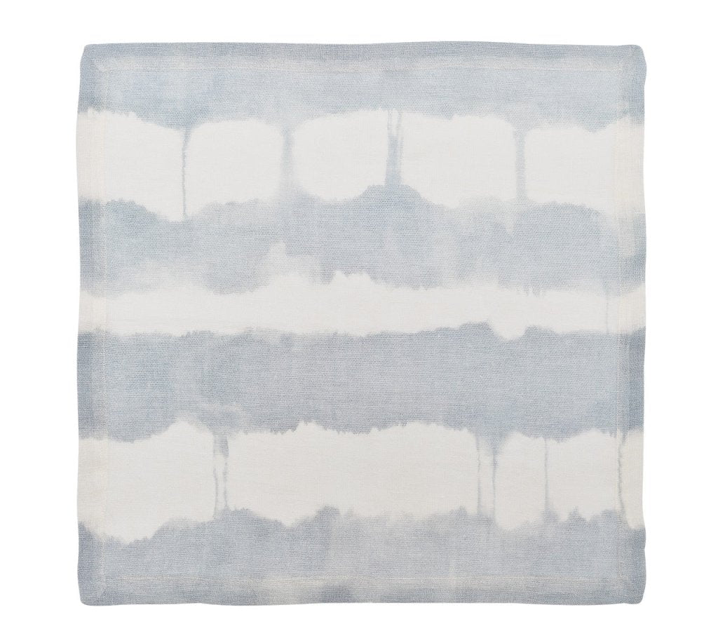 Kim Seybert, Inc.Watercolor Stripe Napkin in White, Blue & Gray, Set of 4Napkins