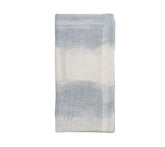 Watercolor Stripe Napkin in White, Blue & Gray, Set of 4
