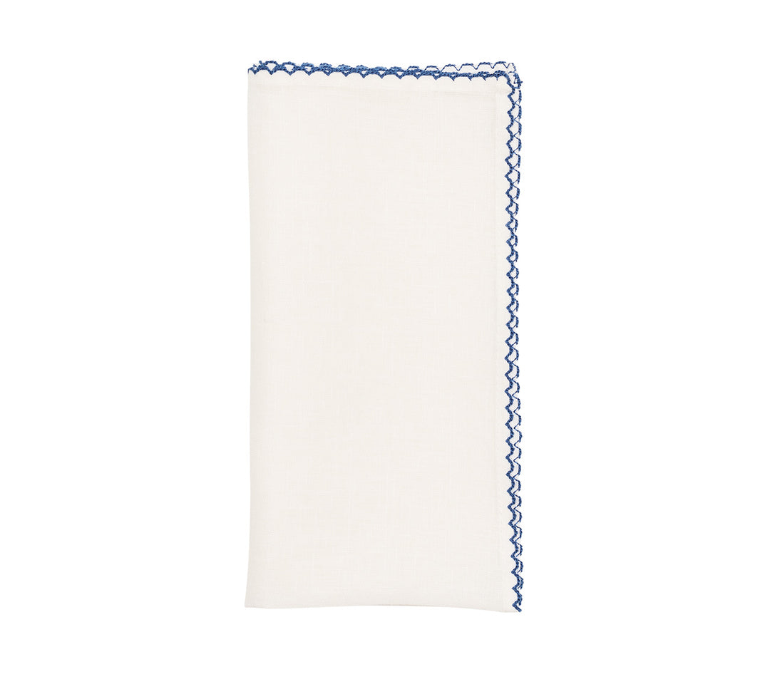 Casbah Napkin in White & Blue