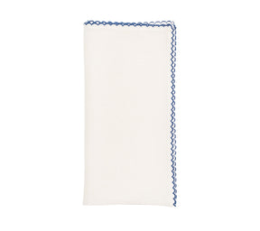 Casbah Napkin in White & Blue