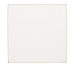 Casbah Napkin in White & Green