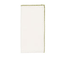 Casbah Napkin in White & Green