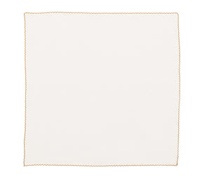 Casbah Napkin in White & Natural