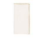 Casbah Napkin in White & Natural