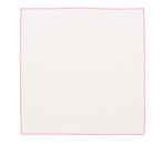 Casbah Napkin in White & Pink