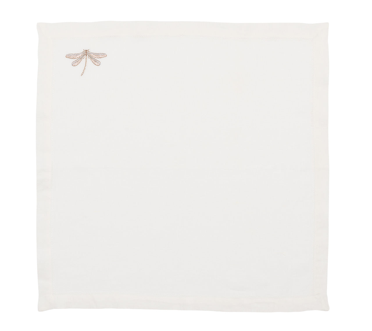 Dragonfly Napkin in White & Multi