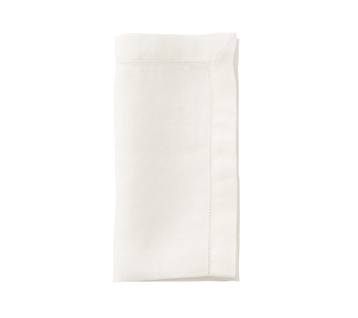 Hemstitch Napkin in White, Set of 4