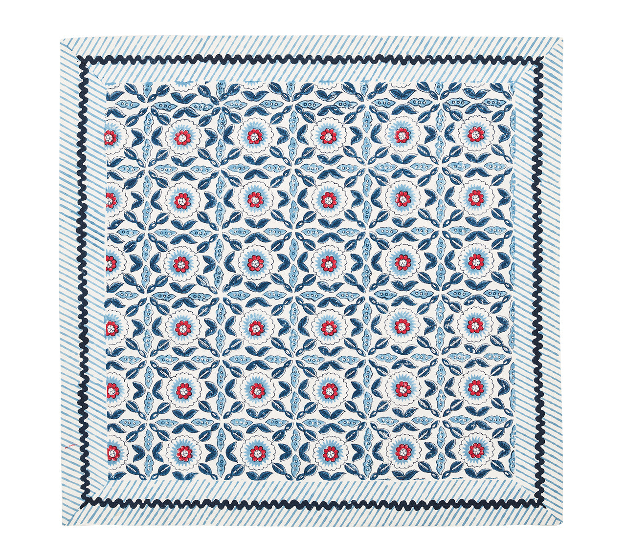 Majorelle Napkin in Red, White & Blue, Set of 4