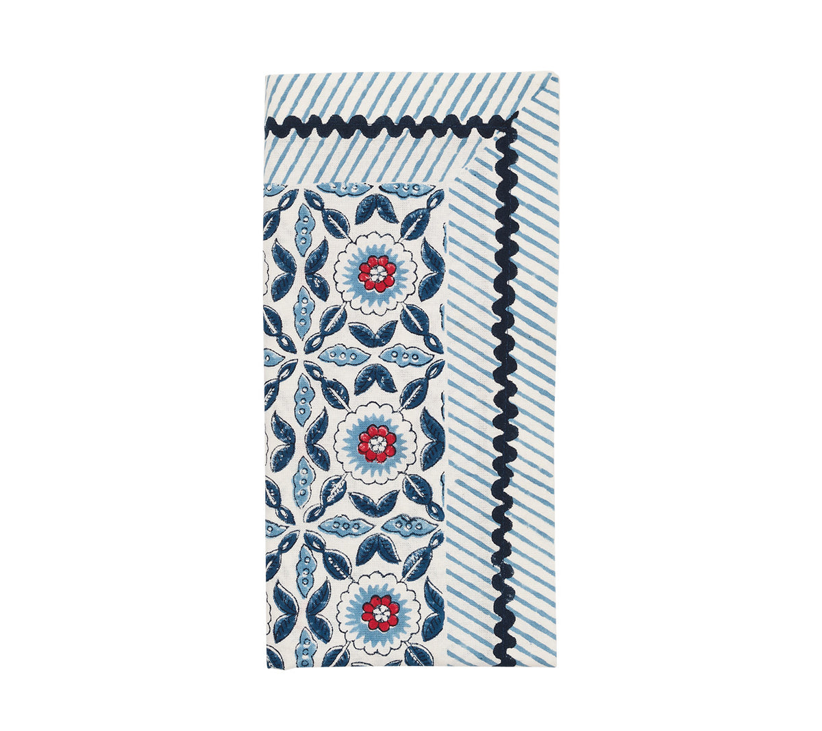 Majorelle Napkin in Red, White & Blue, Set of 4