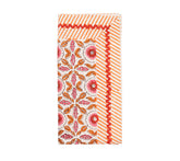 Majorelle Napkin in White, Pink & Orange, Set of 4