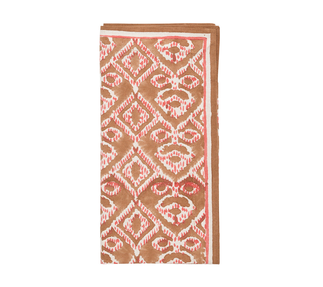 Alfresco Napkin in Brown & Orange