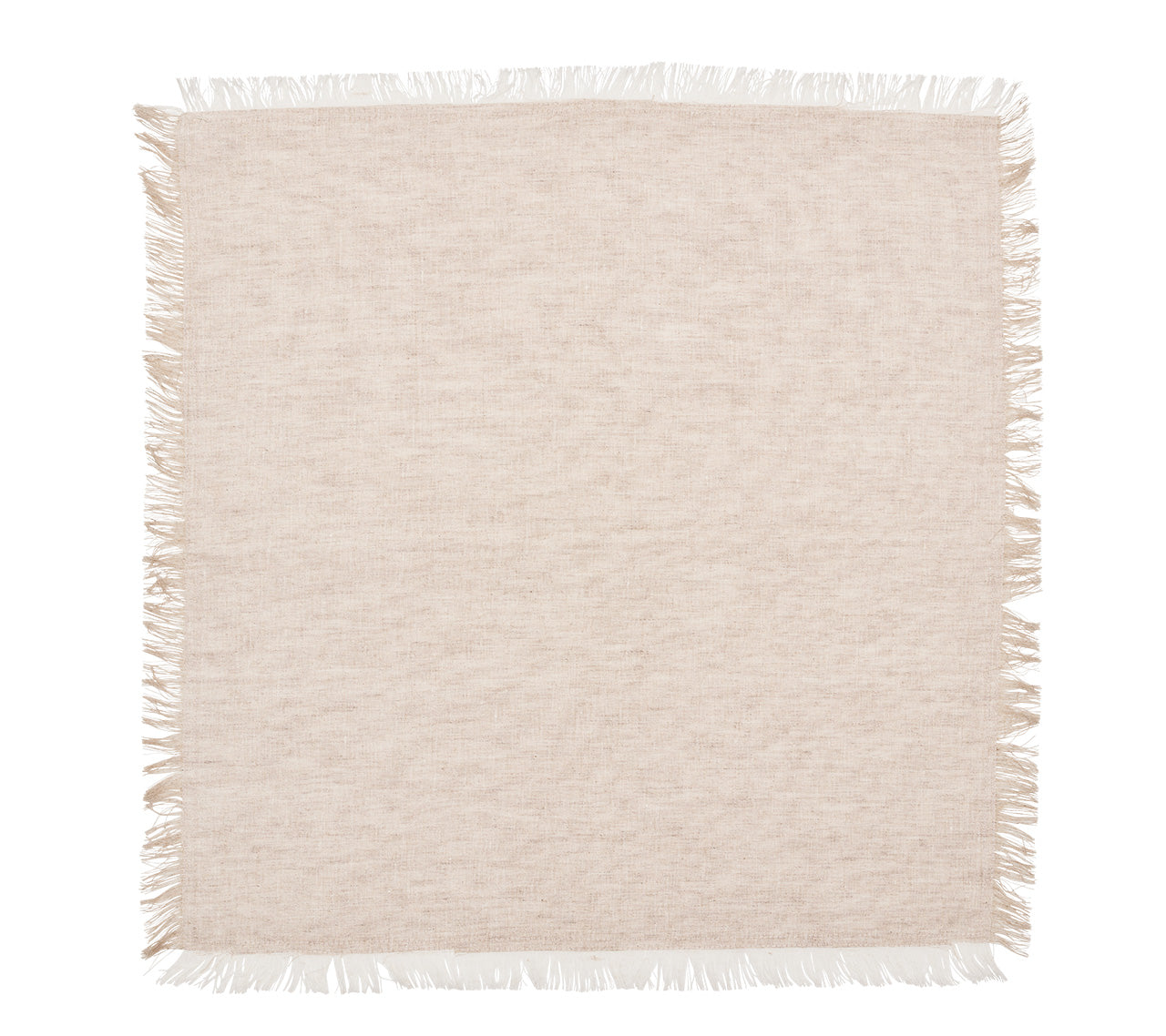 Chambray Fringe Napkin in Natural, Set of 4
