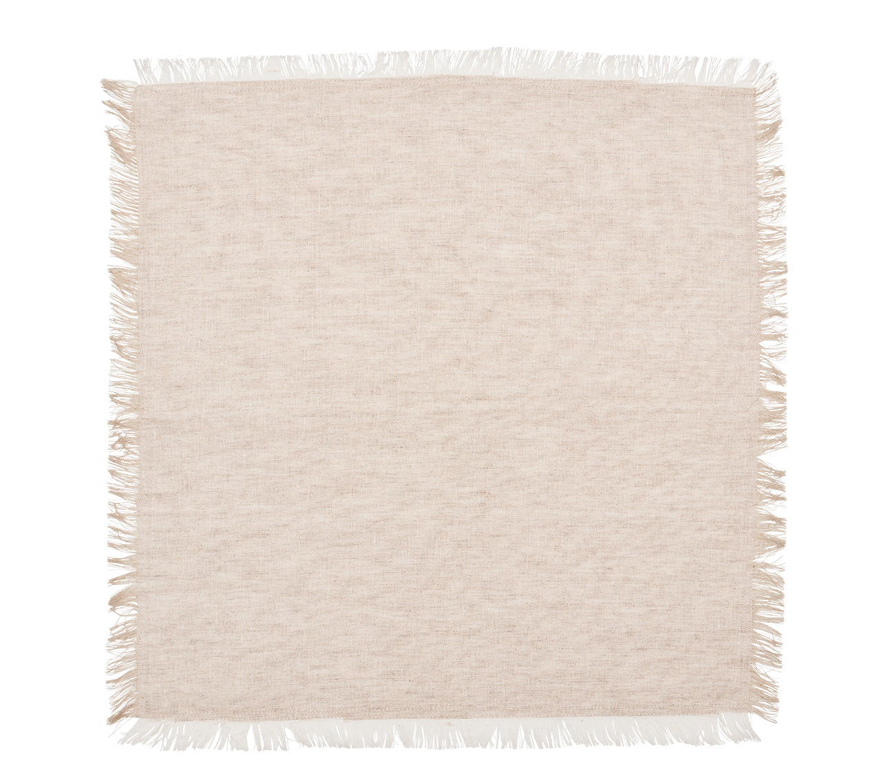 Chambray Fringe Napkin in Natural, Set of 4