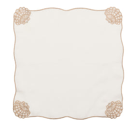 Beachcomber Napkin in White & Natural, Set of 4