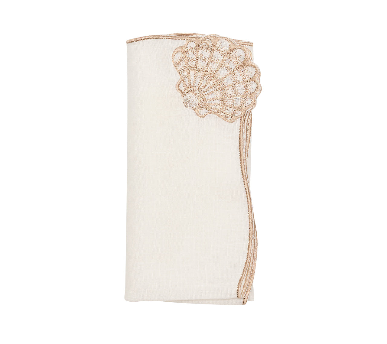 Beachcomber Napkin in White & Natural, Set of 4