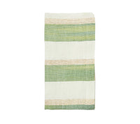 Broad Stripe Napkin in Green & White, Set of 4