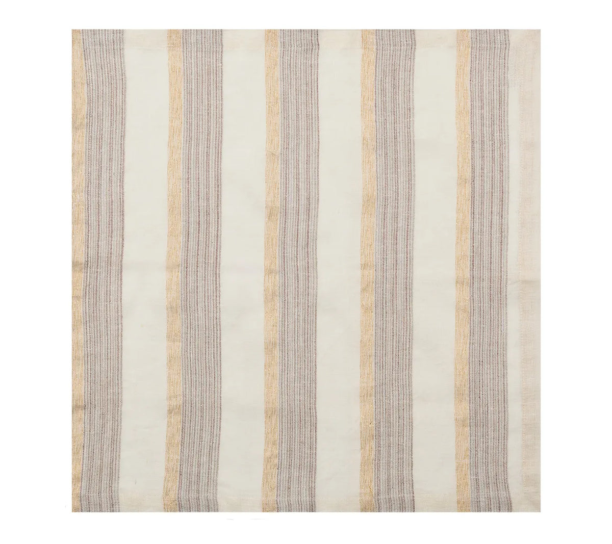 Broad Stripe Napkin in Gray & White, Set of 4
