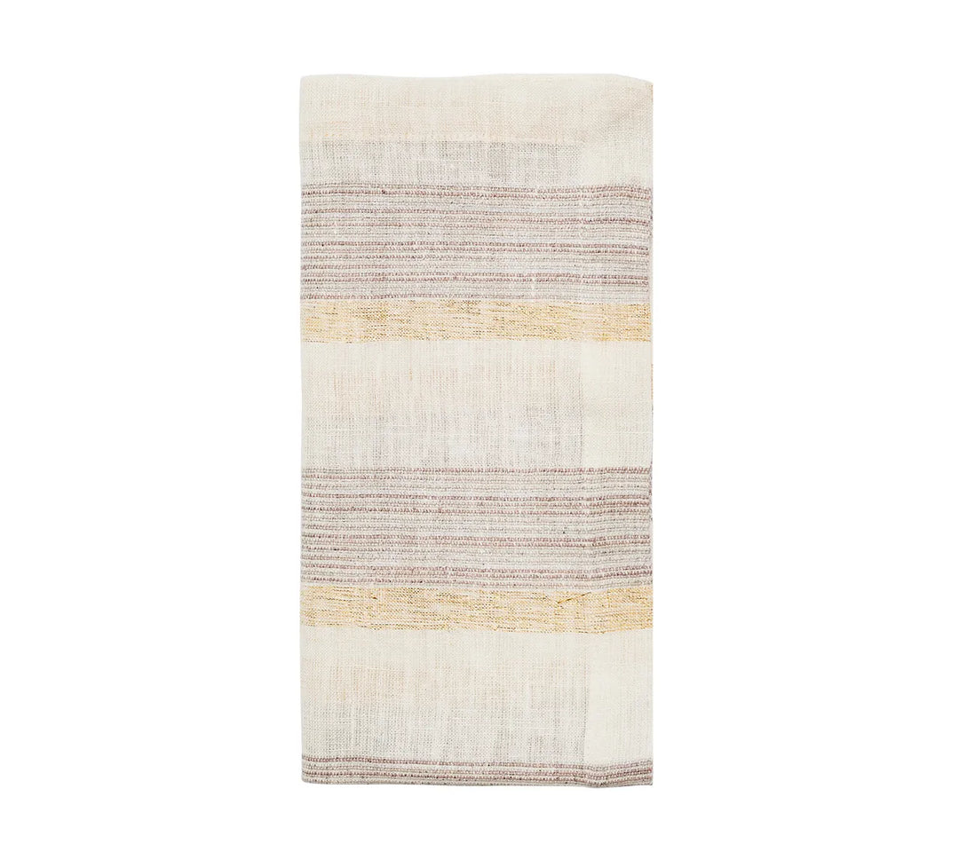 Broad Stripe Napkin in Gray & White, Set of 4
