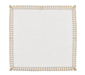 Kim Seybert, Inc.Etoile Napkin in White, Gold & Silver, Set of 4 in a Gift BoxNapkins