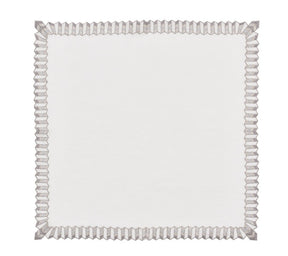 Kim Seybert, Inc.Etoile Napkin in White & Silver, Set of 4 in a Gift BoxNapkins