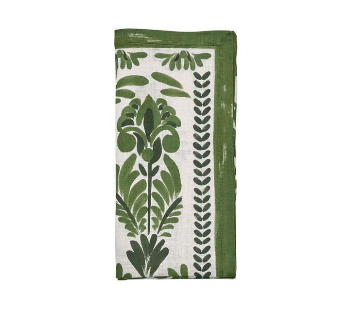 Botanica Napkin in Ivory & Green, Set of 4