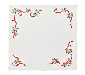 Xmas Ribbon Napkins, Set of 4