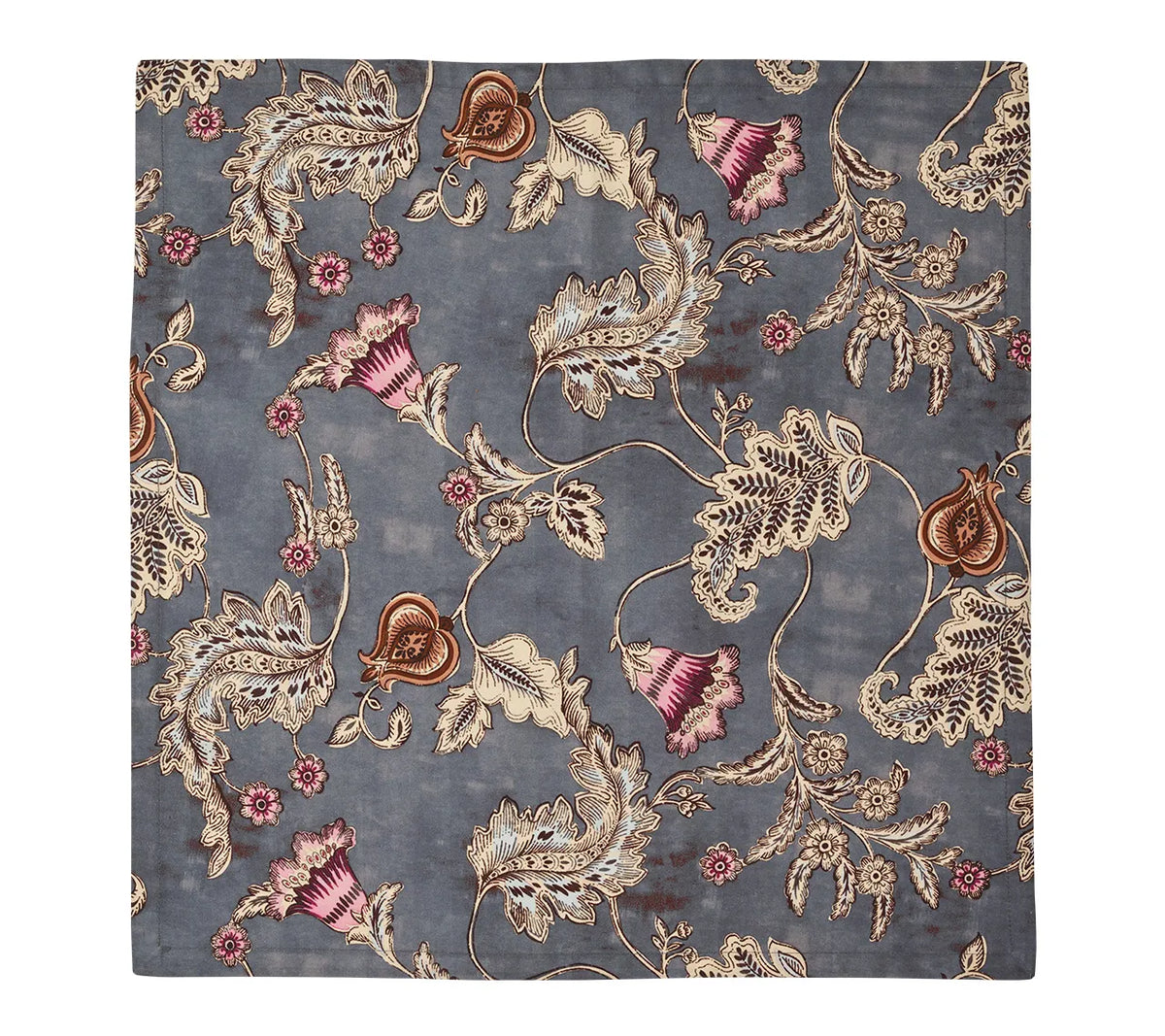 Paisley Vine Napkin in Blue & Gray, Set of 4