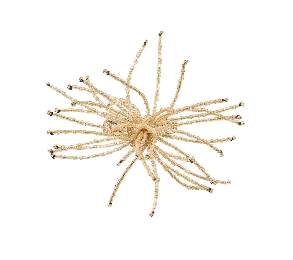 Spider Bead Burst Napkin Rings, Set of 4