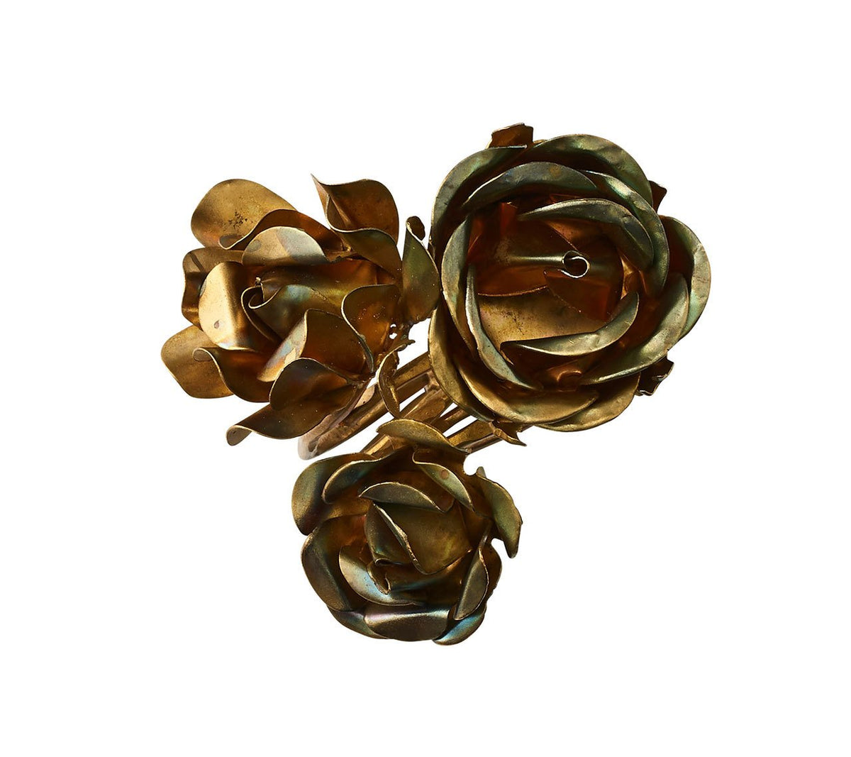 Bouquet Napkin Ring in Gold, Set of 4