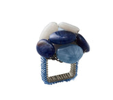 Kim Seybert, Inc.Sea Stone Napkin Ring in Navy, Set of 4Napkin Rings