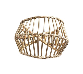 Kim Seybert, Inc.Cage Napkin Ring in Gold, Set of 4Napkin Rings