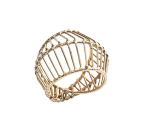 Kim Seybert, Inc.Cage Napkin Ring in Gold, Set of 4Napkin Rings