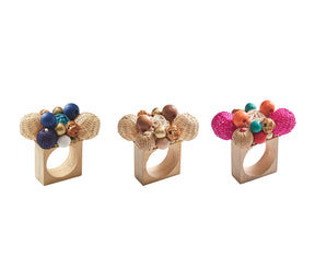 Java Napkin Rings, Set of 4